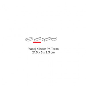 Placaj Klinker PK Terca Agora Agaatgrijs, 21.5x6.5x2.3 cm - Img 2