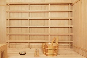 Sauna finlandeza de interior Sanotechnik Riga, 3 persoane, 150x120x190 cm - Img 4