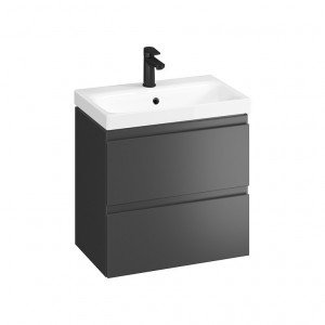 SET B814 Mobilier suspendat Cersanit MODUO cu lavoar 60 cm, antracit