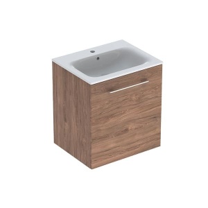 SET LAVOAR CU MARGINE INGUSTA SI MOBILIER SELNOVA SQUARE CU O USA 60 NUC AMERICAN HICKORY - Img 4