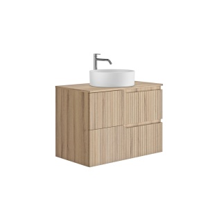 Set mobilier suspendat cu blat Gala Canaletto 80 cm, wood bej