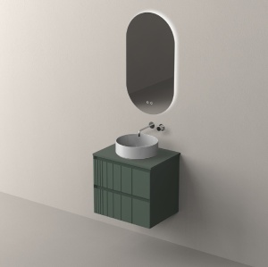 Set mobilier suspendat cu blat Nofer Pole 60 cm, mint mat