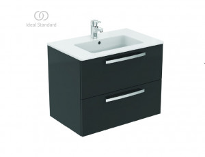 Set mobilier suspendat Ideal Standard Tempo cu lavoar Tempo 70 cm, gri