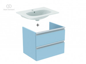Set mobilier suspendat Ideal Standard Tesi cu lavoar Tesi 60 cm, albastru