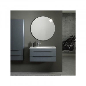 Set mobilier suspendat Kolpasan Malaya cu lavoar 80 cm, gri inchis