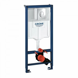 Set rezervor incastrat Grohe Rapid SL cu set fixare si clapeta crom Skate Air - Img 1