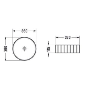 Set vas wc rimless alb cu capac soft close, lavoar rotund cu ventil, plus rezervor incastrat cu set fixare si clapeta alba - Img 3