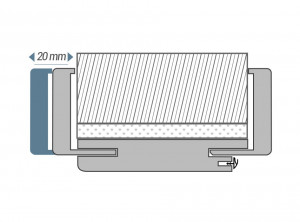 Toc usa interior Classen Standard reglabil 75-95 mm, pervaze incluse, Primo, nuc - Img 6