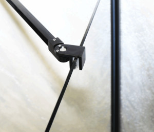 Usa de dus batanta Sanotechnik Nova Black 110 cm, dreapta - Img 4
