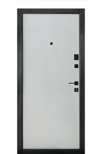 Usa metalica apartament BC 220 bicolora (spate alb), 86x202 cm - Img 3