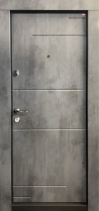 Usa metalica apartament BC 223 bicolora (spate alb), 86x202 cm