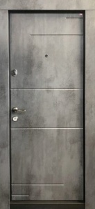 Usa metalica apartament BC 223 bicolora (spate alb), 86x202 cm