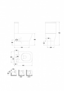 VAS WC EMMA BTW COMPACT RIMLESS 61.5X36 CM ALB - Img 6