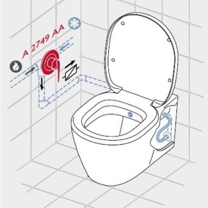 Vas wc stativ Ideal Standard I.Life B Rimless cu functie bideu, rezervor si capac soft close - Img 3