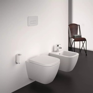 Vas WC suspendat Ideal Standard i.life rimless proiectie scurta 48 cm alb lucios - Img 2