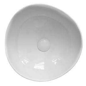 Ventil lavoar Fluminia NR-GW, cu capac ceramic, fara preaplin, alb lucios - Img 4