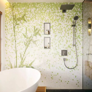 Bara cu furtun de dus Hansgrohe Unica S Puro 65 cm negru - crom periat - Img 3