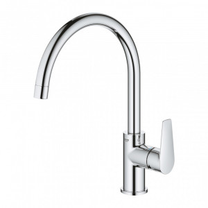 Baterie bucatarie Grohe BauEdge pipa inalta, crom - Img 1