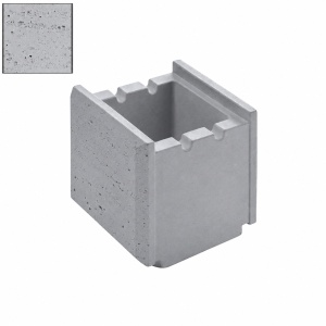 Boltar din beton pentru gard Star Stone Traverstone Block 20x20x20 cm, silver