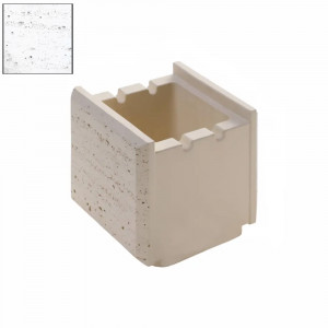 Boltar din beton pentru gard Star Stone Traverstone Block 20x20x20 cm, white