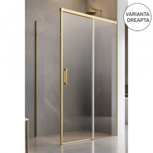 Cabina de dus Radaway Idea Gold KDJ cu usa glisanta si perete fix, 110Rx80 cm - Img 2