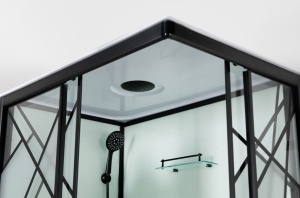 Cabina dus cu hidromasaj Sanotechnik DECO BLACK 2, 120X80x215 cm - Img 5