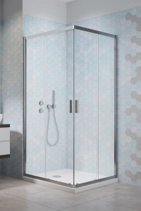 Cabina dus dreptunghiulara Radaway Alienta DWJ+S, usa culisanta si parte fixa, 100x80 cm - Img 6