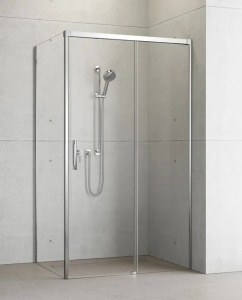 Cabina dus Radaway Idea Kdj, usa glisanta, montaj colt, 120x90 cm, crom
