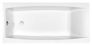 Cada baie Cersanit Virgo, acril, cu suport metalic, 170x75 cm
