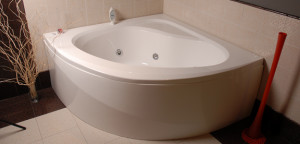 Cada baie de colt Belform Dahlia, acril, 150x150 cm - Img 2