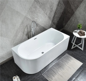 Cada baie freestanding Bella 9019 B, montaj colt, acril, 150x75 cm