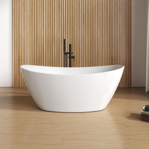 Cada baie freestanding ovala, Foglia Bella compozit, 158 x 77 cm