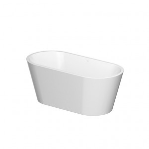 Cada freestanding ovala Cersanit Crea, acril, 160x75 cm, alb lucios