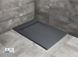 Cadita dus dreptunghiulara compozit Radaway Teos F 100x70x4 cm, antracit