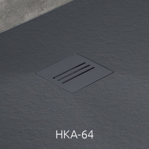 Cadita dus dreptunghiulara Radaway Kyntos F Anthracite 100x70 cm - Img 3