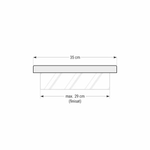 Capac interval gard Star Stone Roma Clasic, 50x35x3 cm, silver - Img 3
