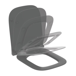 Capac WC Ideal Standard I.LIFE B soft close, gri lucios - Img 3