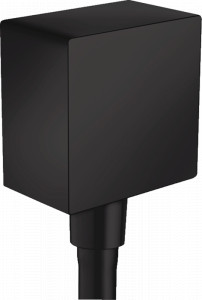 Conector dus Hansgrohe FixFit Square negru mat - Img 1