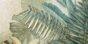 Decor gresie element 2 Tubadzin Alabaster Shine leaves A 119.8x59.8 cm