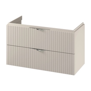 Dulap baie suspendat Cersanit Tirso 100 cm pentru lavoar, MDF, casmir mat
