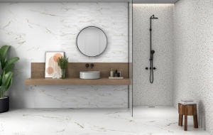 Gresie Emigres Alba Mat Gold rectificata mata 60x120 cm - Img 2