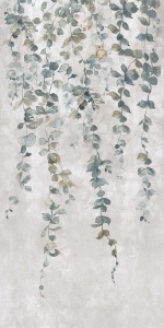 Gresie Kai Cemento Decor Leaves Silver Grey 60x120 cm, mata