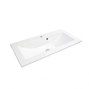 Lavoar compozit Oristo Silver 90 cm, alb