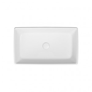 Lavoar pe blat Cersanit City, rectangular, 60x36x14 cm, alb - Img 3