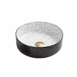 Lavoar pe blat Special, rotund, 35x35x11 cm, negru