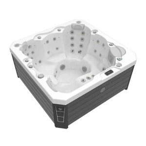 Minipiscina jacuzzi Wellis Prague CityLife Deluxe, pentru 6 persoane, 200 × 200 × 87 cm