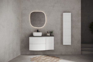 Oglinda cu iluminare LED Savini Due SPR213, buton touch, 70x60 cm - Img 2