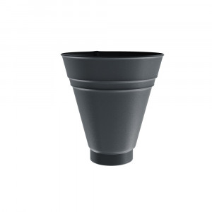Palnie colectoare jgheab pentru sistem pluvial Bilka, metalic, D 100, gri grafit (RAL 7024), mat