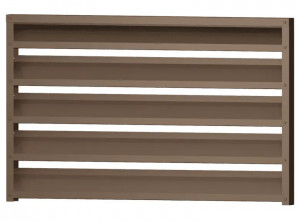Panou gard tip jaluzea L Wetterbest, metalic, mat 120x200 cm - Img 4