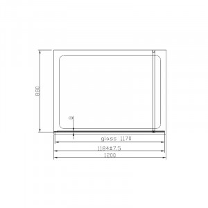 Paravan dus Walk-In Mediterraneo Foxy Gold Easy Clean 120xH200 cm, sticla 8 mm, auriu periat - Img 4